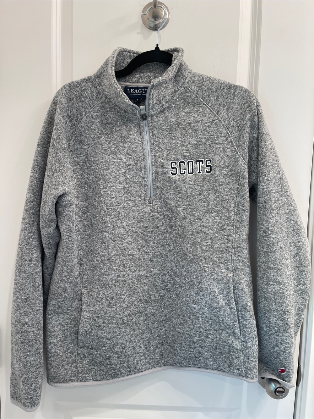 League Gray Quarter-Zip 'SCOTS' Pullover
